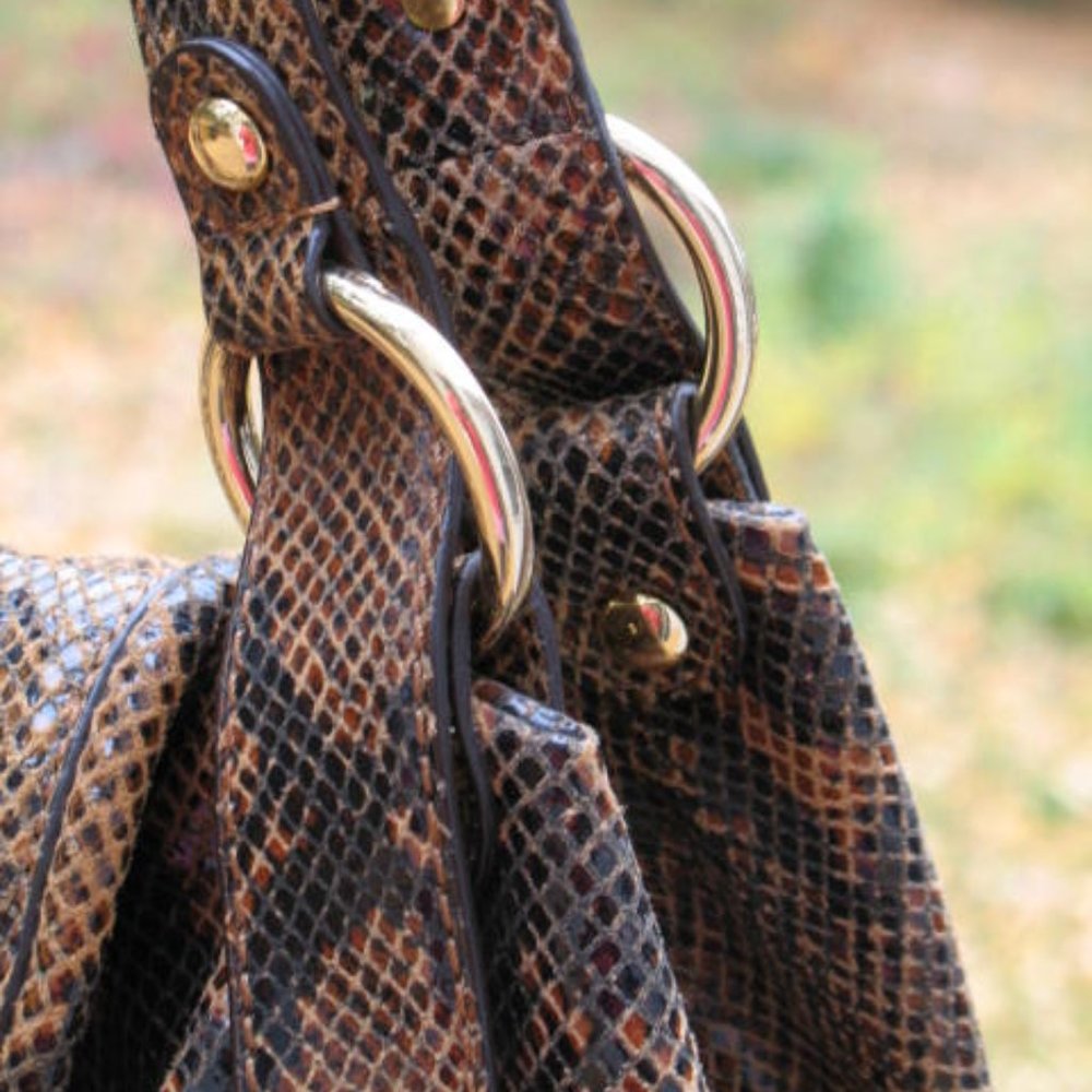 NWT Michael Kors Brimfied leather handbag purse - Picture 4 of 7